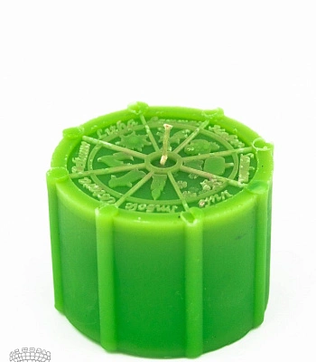 свеча колесо года (зеленая, парафин)