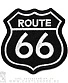 нашивка route 66 (вышивка)