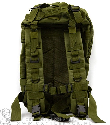рюкзак тактический походный с контактной лентой (зеленый)