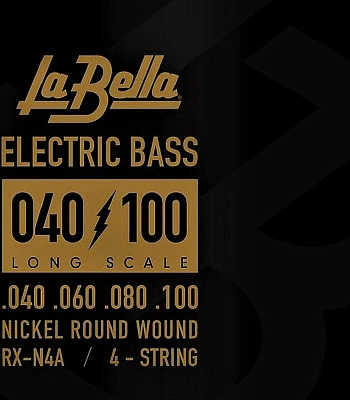 струны la bella никелированные для бас-гитары rx-n4a