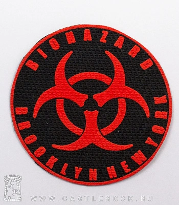 нашивка biohazard (лого красное)