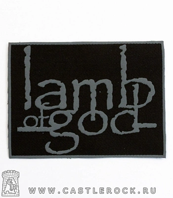 нашивка lamb of god (лого серое)