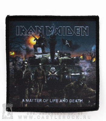 нашивка iron maiden "a matter of life and death"