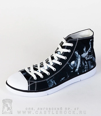 кеды van halen (ч/б)