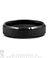 кольцо стальное черное (матовое, скошенная кромка, узкое)
