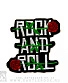 нашивка термо rock and roll (вышивка)