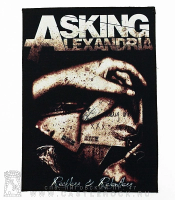 нашивка на спину asking alexandria "reckless & relentless"