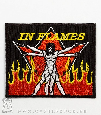 нашивка термо in flames "clayman" (вышивка)