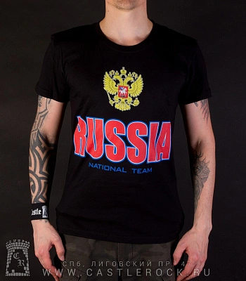 футболка россия "russia national team"