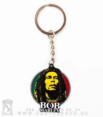брелок металлический bob marley