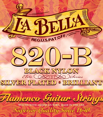 струны la bella нейлоновые для классической гитары фламенко 820-b