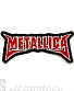 нашивка metallica (лого красное с белым, вышивка)