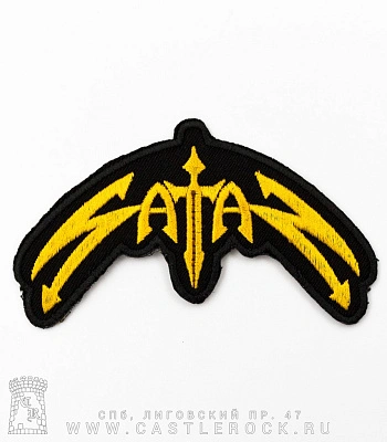 нашивка термо satan (лого, вышивка)