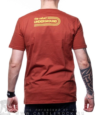 футболка velvet underground (коричневая)