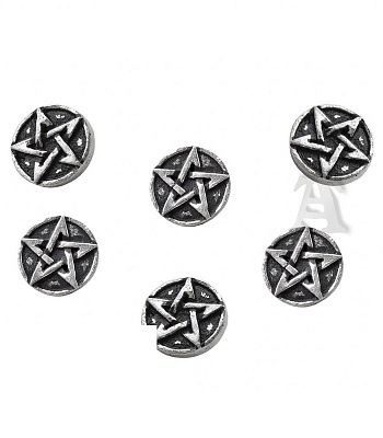 пуговицы alchemy gothic (алхимия готик) s6 pentagram buttons