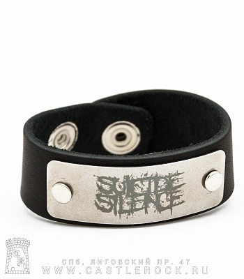 браслет кожаный suicide silence (широкий)
