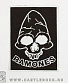 нашивка ramones (череп, ч/б)