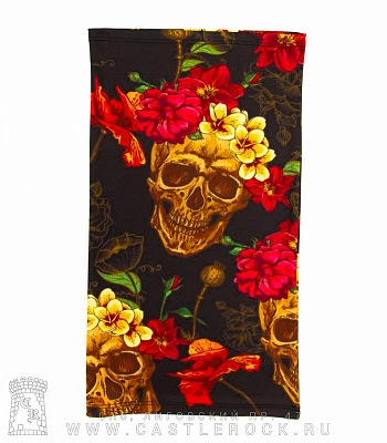 бафф черепа и цветы