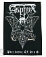 нашивка на спину asphyx "merchants of death"