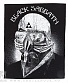 нашивка на спину black sabbath "never say die!" (принт белый)