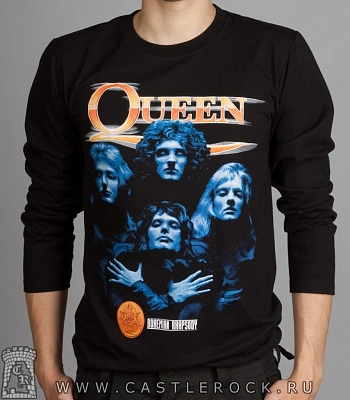футболка queen "bohemian rhapsody" (принт синий) д/р