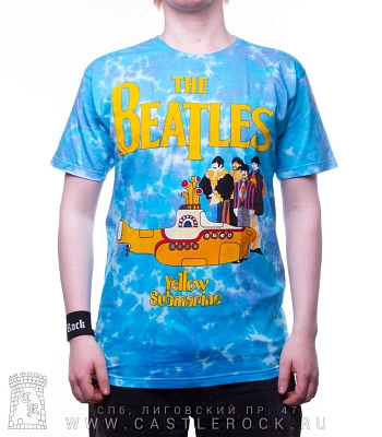 футболка beatles "yellow submarine" (варенка, голубая)