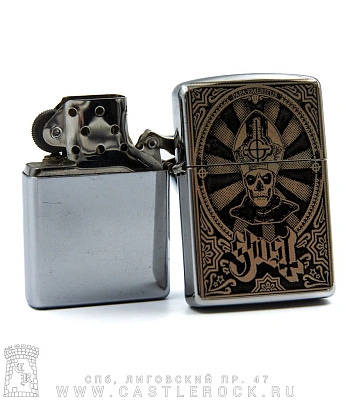 зажигалка с гравировкой ghost papa emeritus