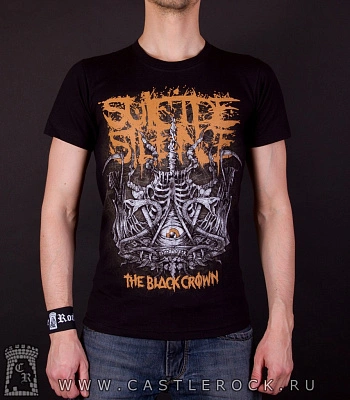 футболка suicide silence "the black crown" (принт яркий)