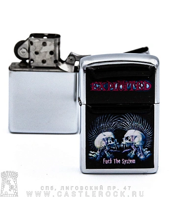 зажигалка цветная exploited "fuck the system"