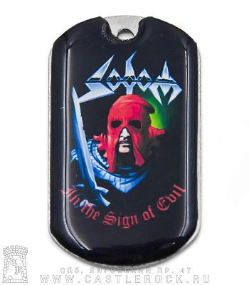 жетон цветной sodom "in the sign of evil"