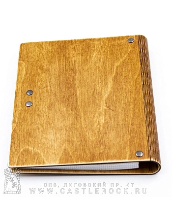 блокнот с разъемными кольцами коза "rock & roll live fast rock harder"