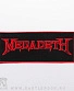 нашивка megadeth (лого красное)