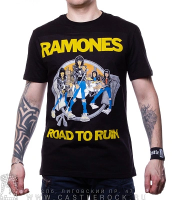 футболка ramones "road to ruin"