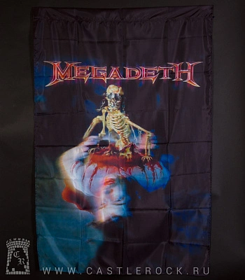 флаг megadeth (скелет)