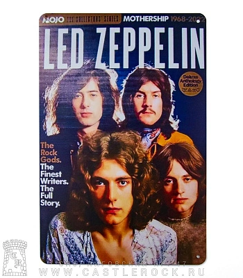 табличка led zeppelin "mojo mothership 1968-2022"