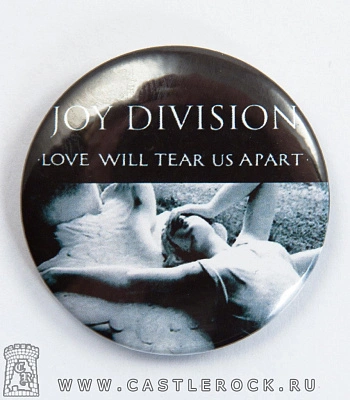значок joy division "love will tears us apart"