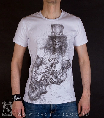 футболка guns'n'roses slash (белая)