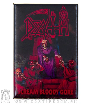 магнит прямоугольный death "scream bloody gore"