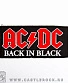 нашивка ac/dc "back in black" (узкая)
