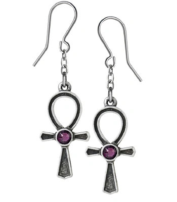 серьги alchemy gothic (алхимия готик) e372 ankh of osiris