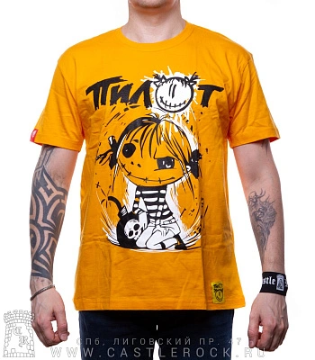 футболка пилот люська с бомбой (желтая)