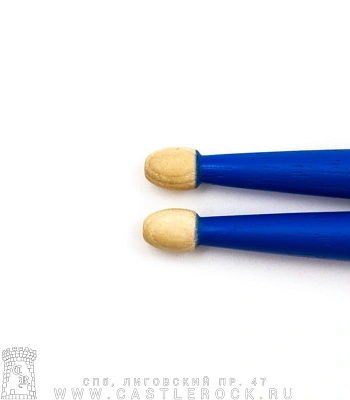 барабанные палочки hun 5a (голубые) деревянные наконечники