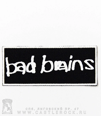 нашивка bad brains (лого белое)