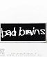 нашивка bad brains (лого белое)
