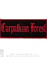 нашивка carpathian forest (надпись красная)