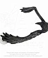 серьга кафф alchemy gothic (алхимия готик) e355 raven ear-wing