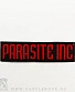 нашивка термо parasite inc (лого красное, вышивка)