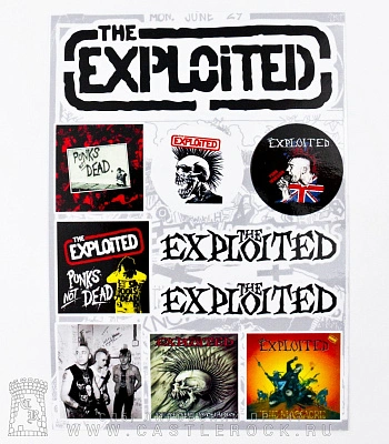набор наклеек exploited 02 (стикерпак)