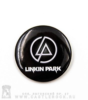 значок linkin park (лого, черный)