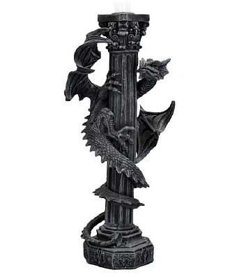 подсвечник дракон на колонне (смотрит вправо)